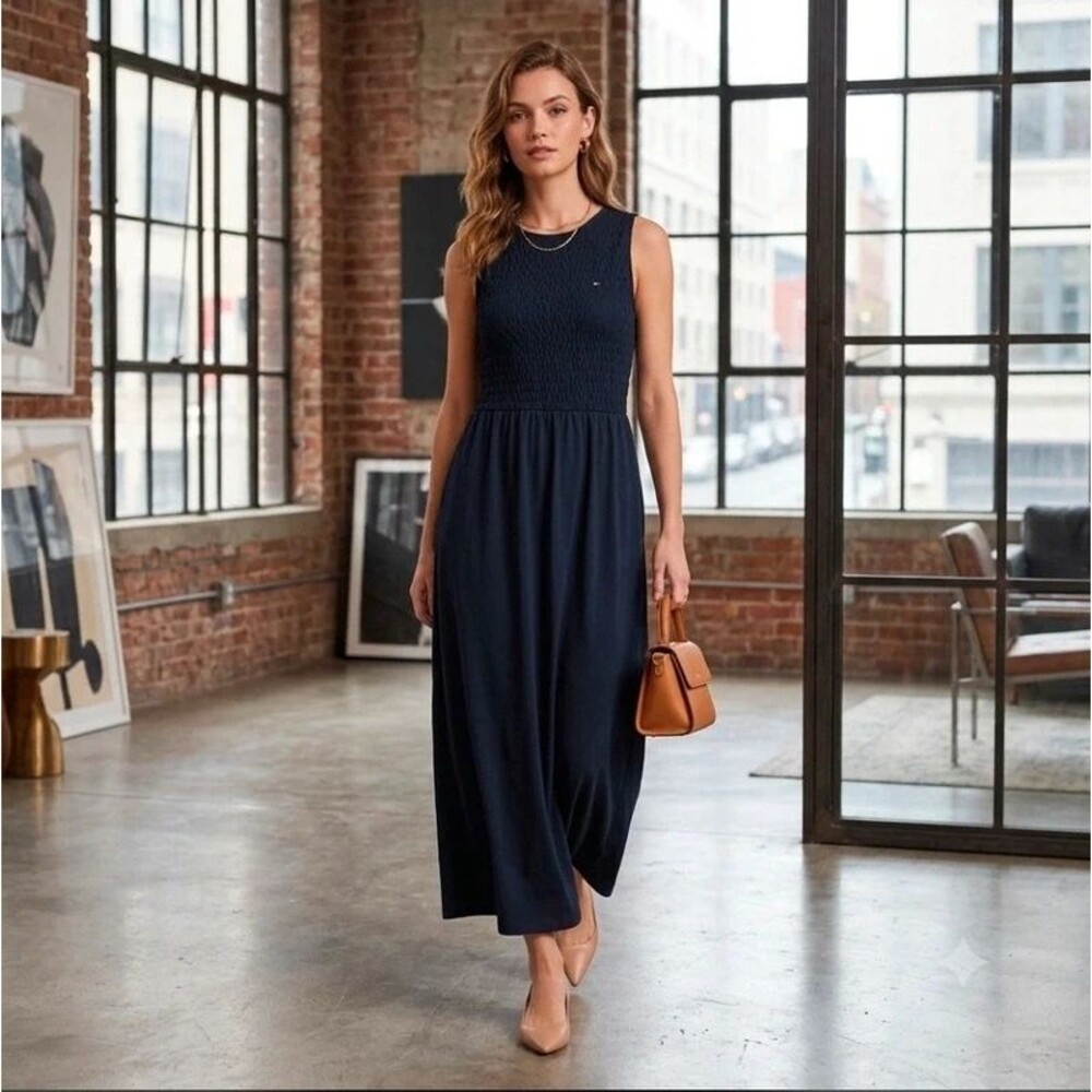 Tommy Hilfiger navy dress small